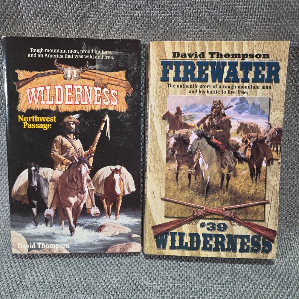 Lot of 2 David Thompson Wilderness Western Paperbacks Nos. 11 & 39